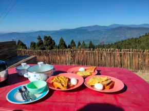 Offbeat Unique Eco-Friendly Sherpa Village Cabin Surrounded By Darjeeling Pine Woods with Kanchenjunga View in Senchal Wildlife Sanctuary on the original road to Darjeeling